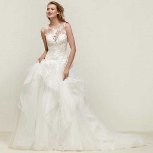 Pronovias Wedding Dress Drapin